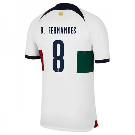 Billiga Fotbollströjor Portugal B.Fernandes 8 Borta tröja WM 2022 Kortärmad